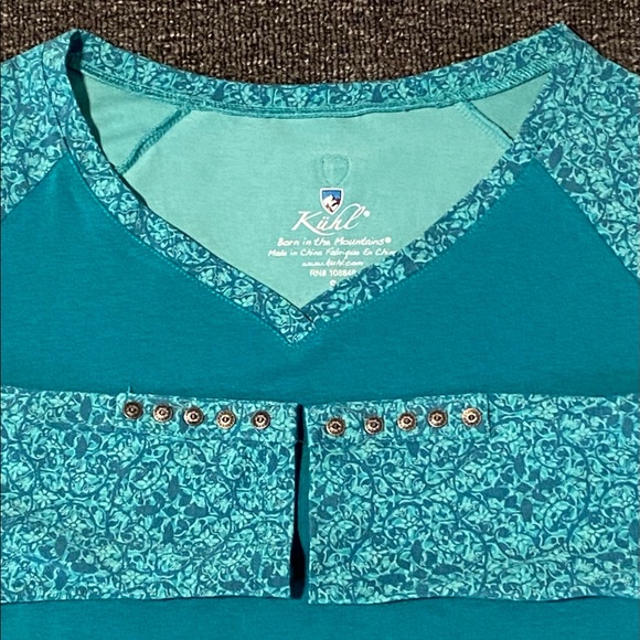 Women’s KUHL Long Sleeve V-Neck Shirt Size Small - Picture 3 of 9